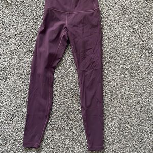 Purple Wunder under lululemon 28” leggings